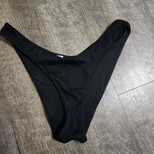 Aerie cheeky high cut ribbed bikini bottom
